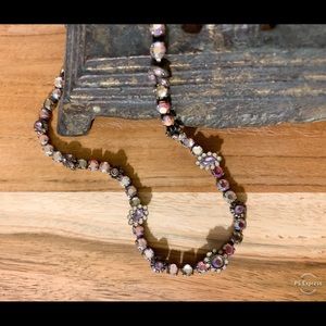 Sorrelli flower stone necklace